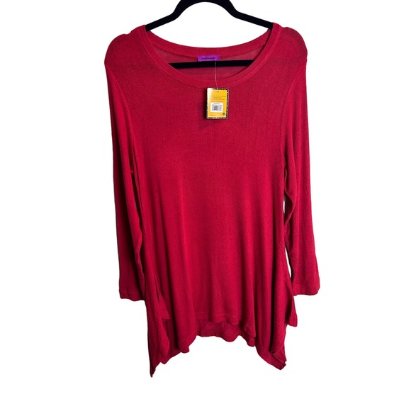 Mountain Mamas Tops - Mountain Mamas Brick Red Flowy Tunic Size Small/Medium Boho Casual